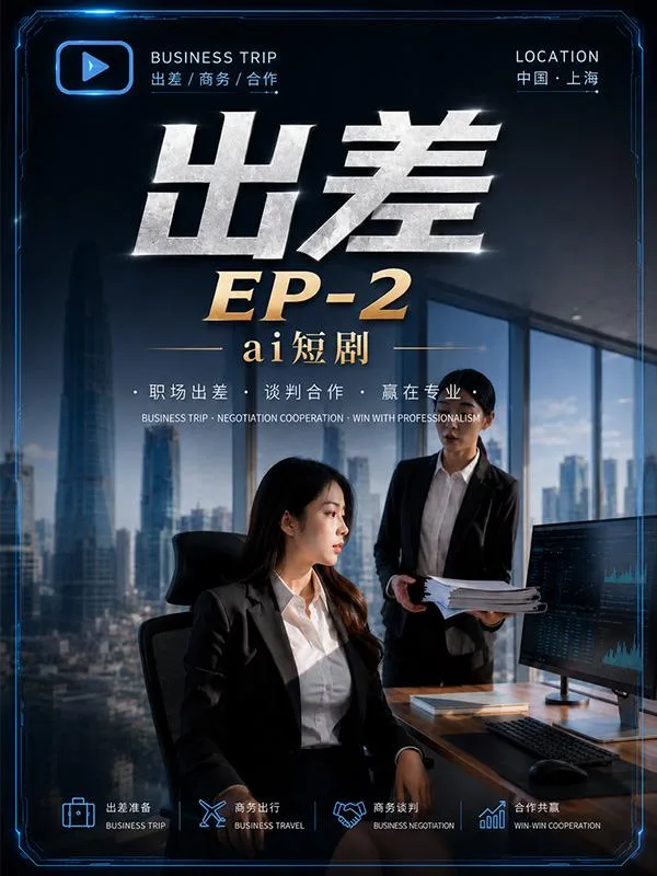 出差2 酒店深夜邂逅 ai短剧 出差情欲故事 同事暧昧缠绵